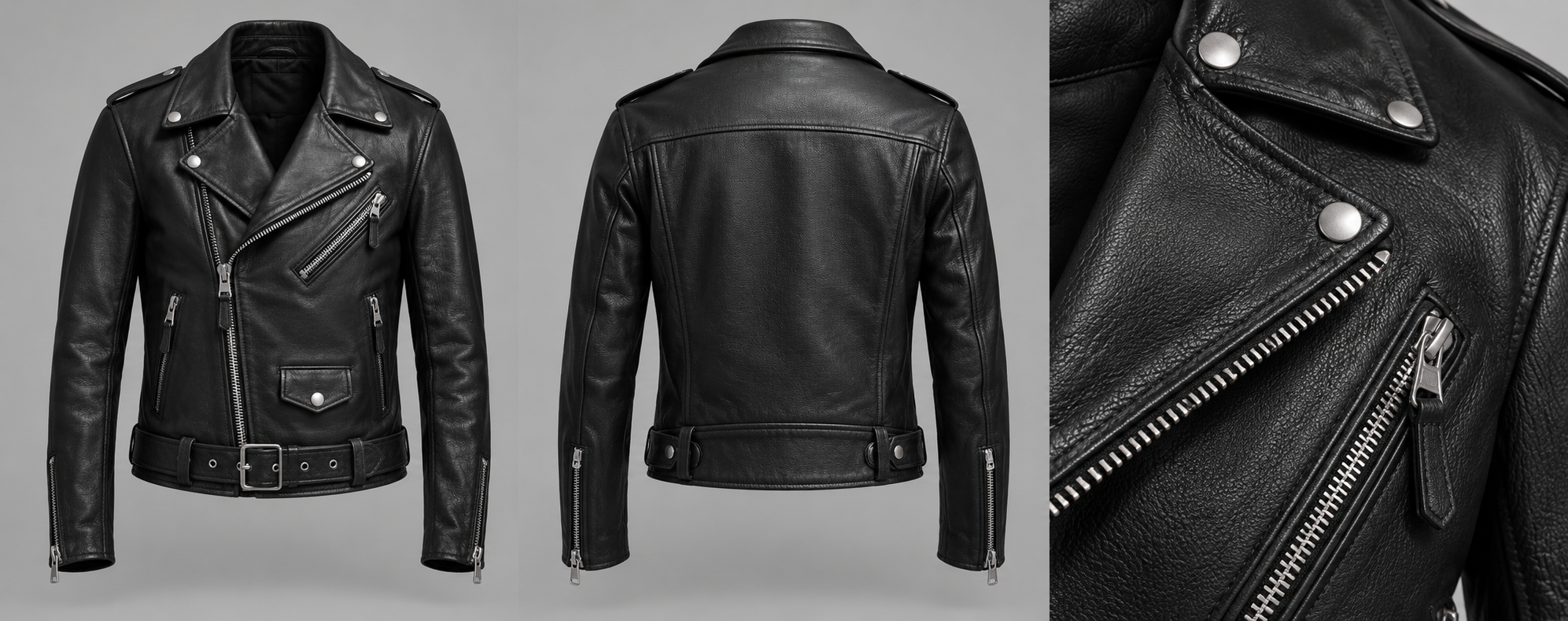 Riot Classic Biker, Black, front view